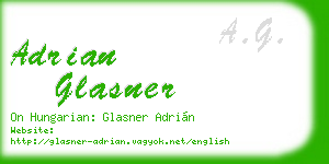 adrian glasner business card